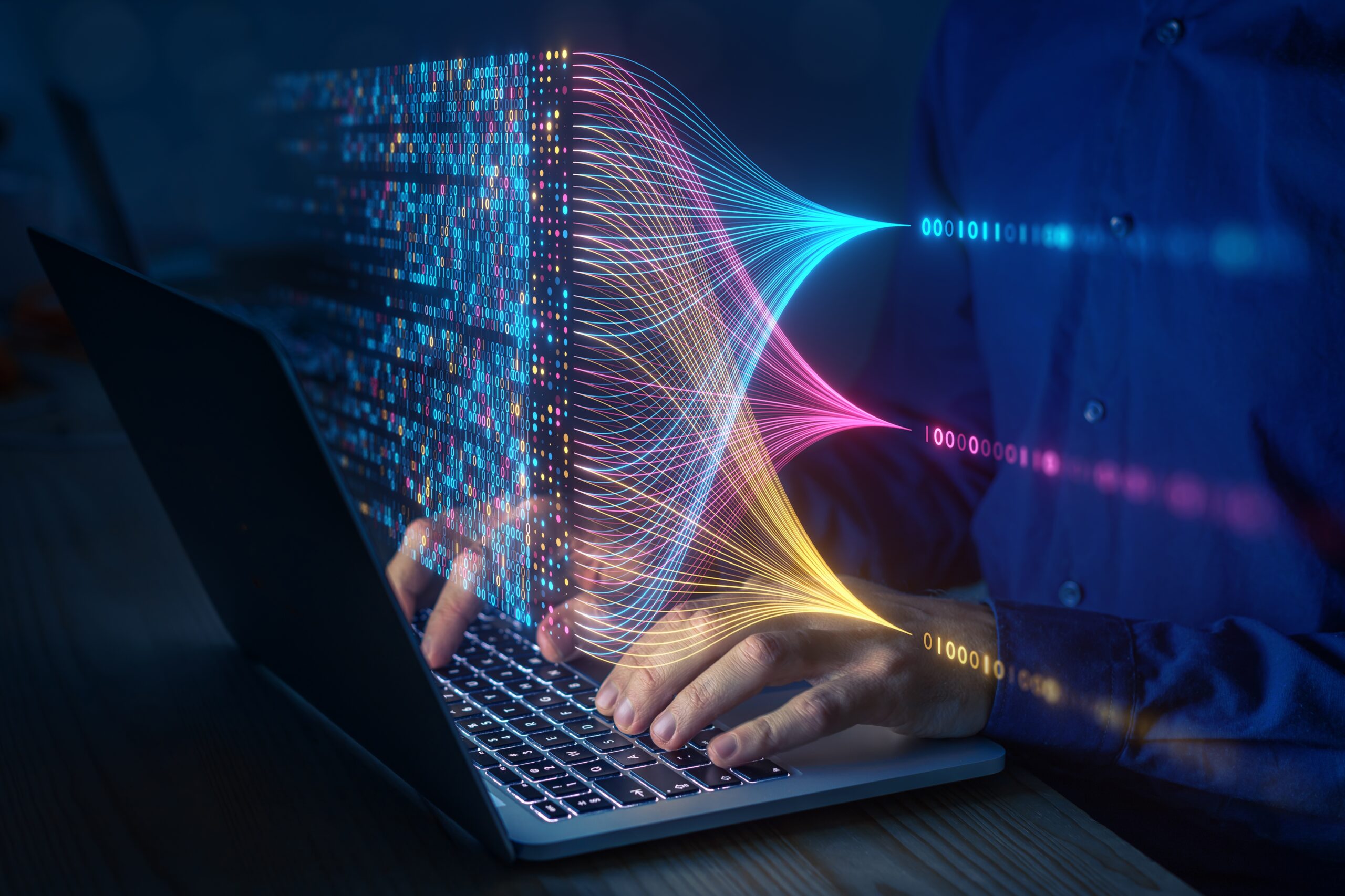 Developer Coding Microservices Architecture