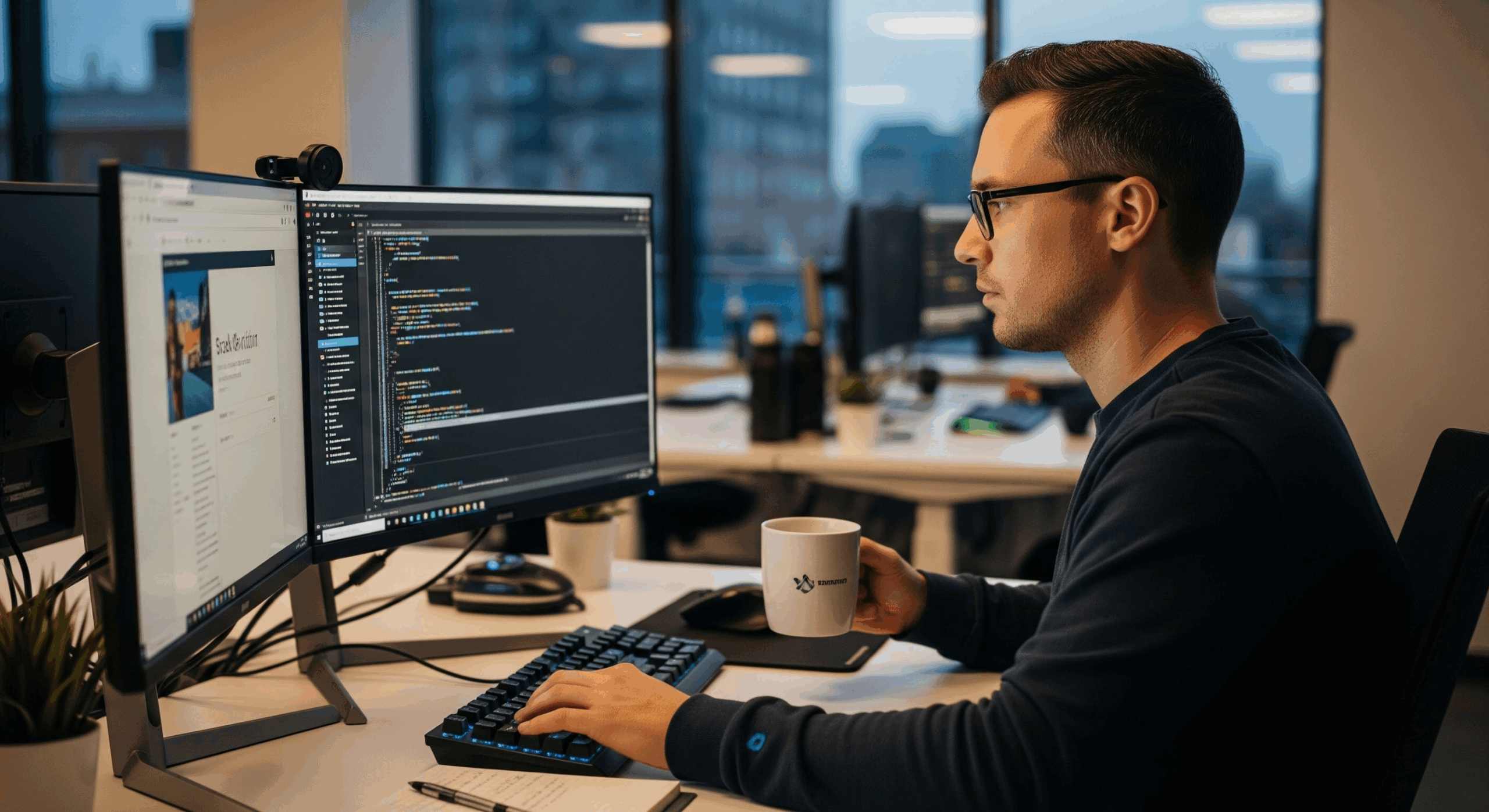 Developer Working