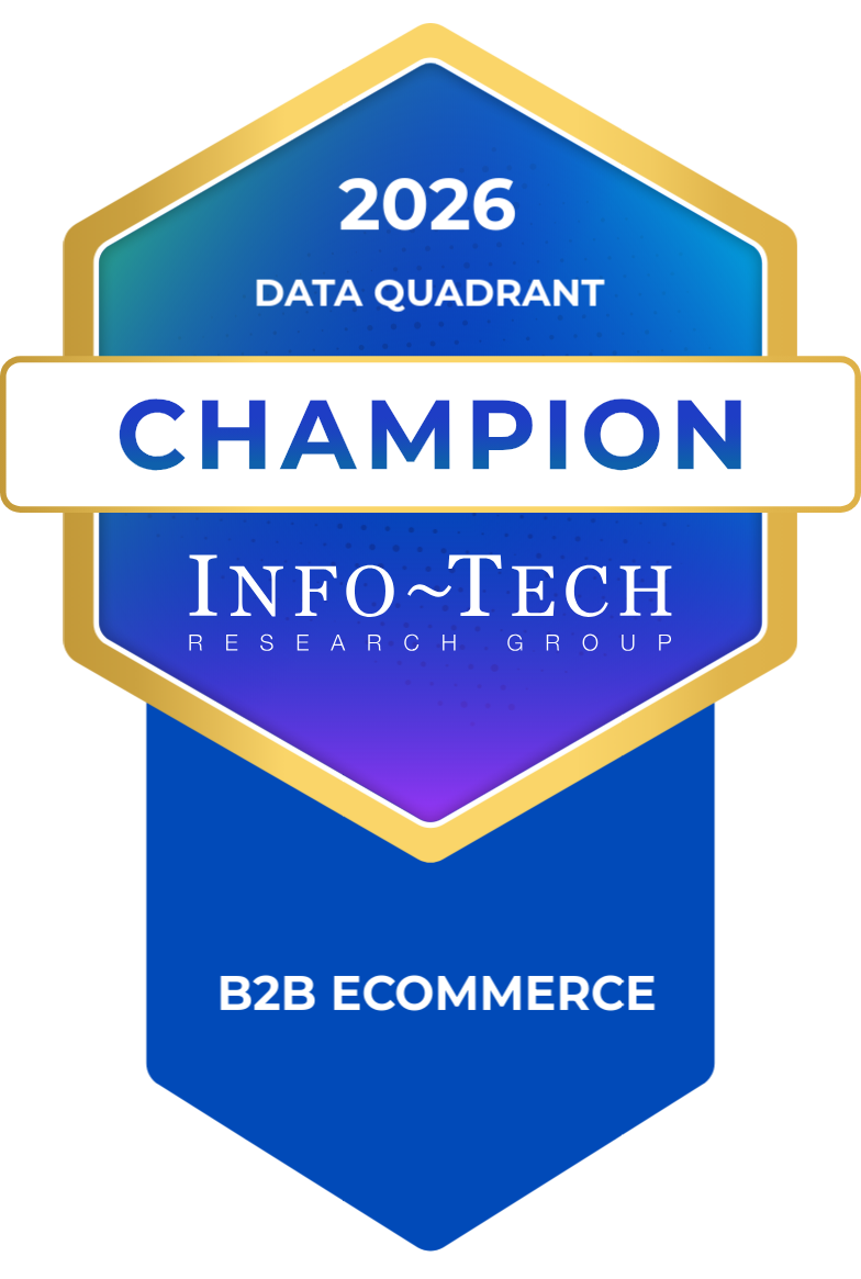 Info-Tech Research Group 2026 Data Quadrant Champion for B2B eCommerce