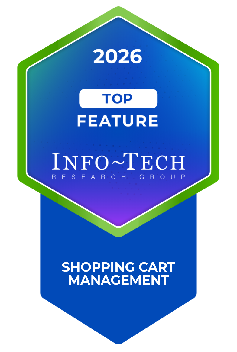Info-Tech 2026 Top Feature award for Shopping Cart Management