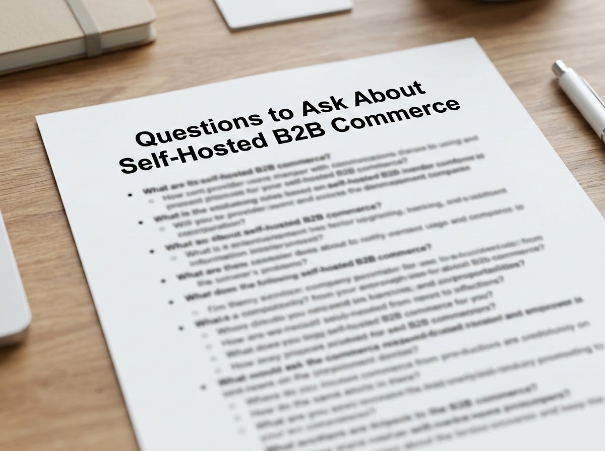 self hosted b2b commerce